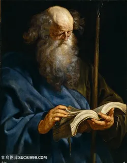 鲁本斯油画看书老头