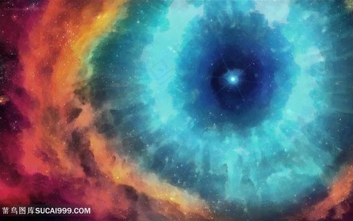 绚丽梦幻星空高清图