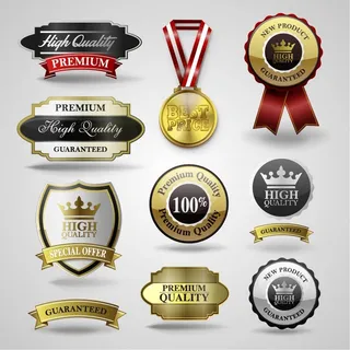 免抠豪华标签标贴