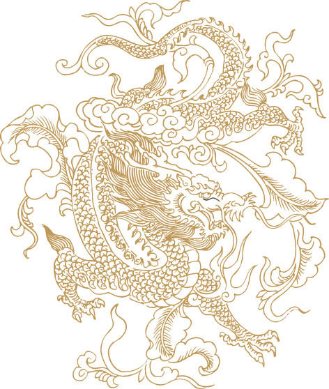 传统中国风古典宫廷龙凤吉祥喜庆图案图腾纹样矢量图设计素材