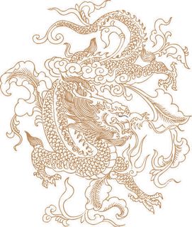 传统中国风古典宫廷龙凤吉祥喜庆图案图腾纹样矢量图设计素材