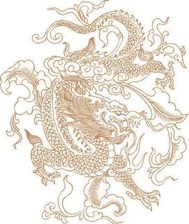 传统中国风古典宫廷龙凤吉祥喜庆图案图腾纹样矢量图设计素材 传统中国风古典宫廷龙凤吉祥喜庆图案图腾纹样矢量图设计素材