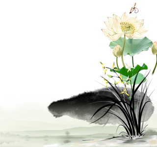 山水画素材中国风水墨画素材元素中国画