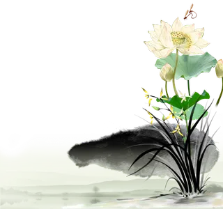 山水画素材中国风水墨画素材元素中国画