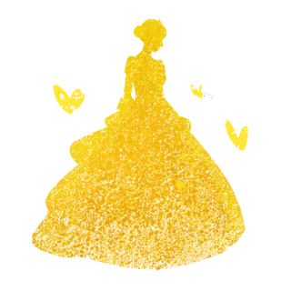 女神节海报金色人物剪影