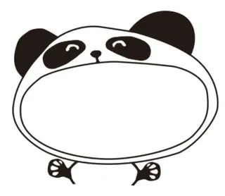 矢量贪吃熊猫