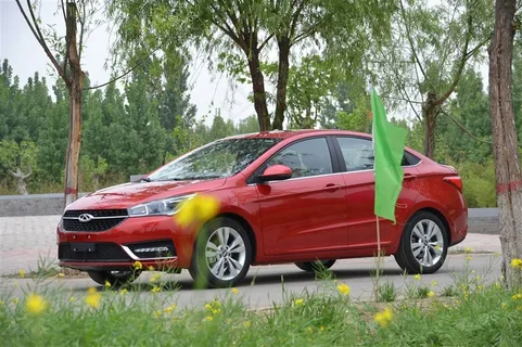 林荫小道上的汽车