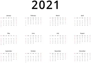 日历 2022 年 PNG免抠