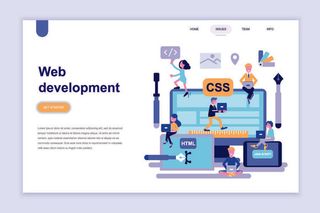 2.5D扁平化卡通商务办公科技感UI网页banner设计AI矢量EPS素材