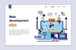 2.5D扁平化卡通商务办公科技感UI网页banner设计AI矢量EPS素材