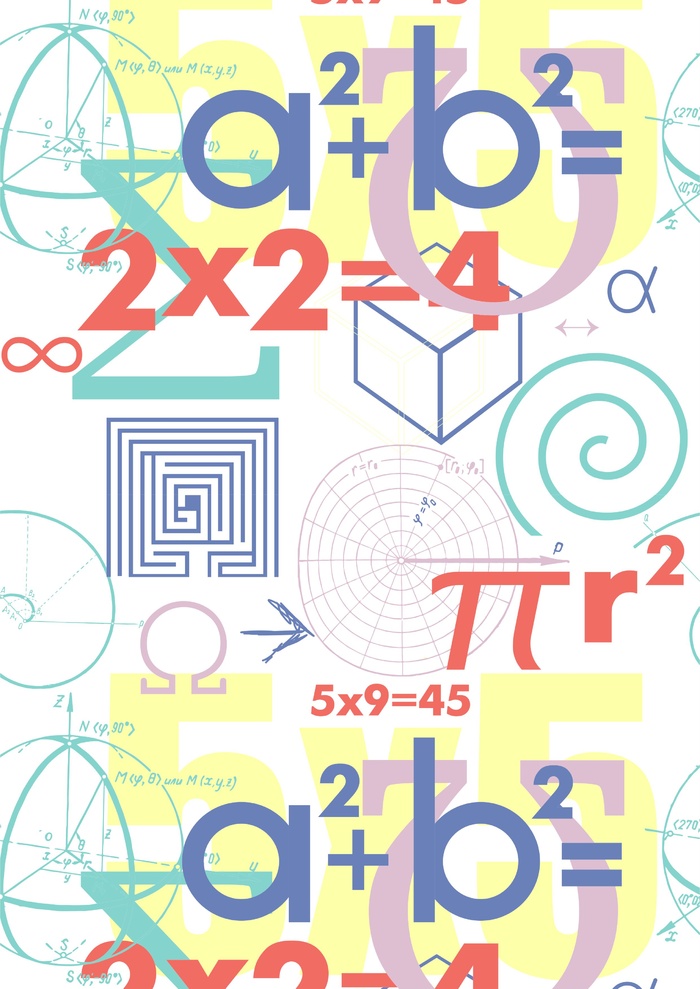 数学方程式 学霸cdr矢量模版下载