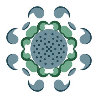 复古中国风国潮敦煌花纹花草插画手绘装饰小元素PSD素材