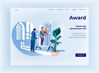 扁平化人物场景办公互联网等距ai矢量设计网页海报UI素材插画