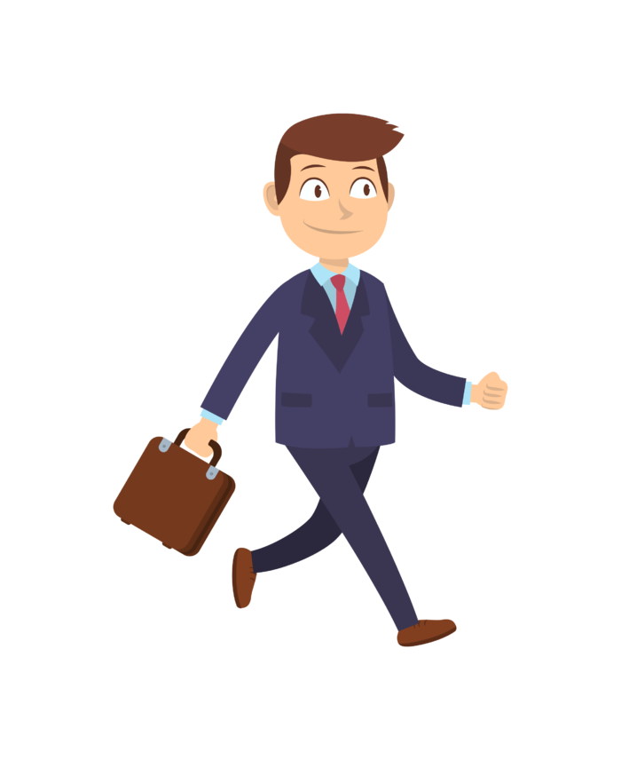 商务人士手绘素材免扣
