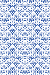 蓝色民族中式中国风古典复古花纹纹理