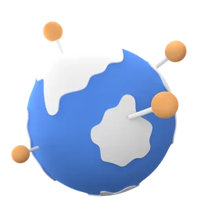 地球简约3D数据png图标素材