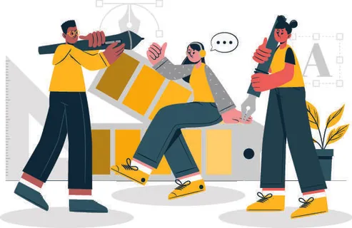 扁平化人物场景办公互联网等距ai矢量设计网页海报UI素材插画