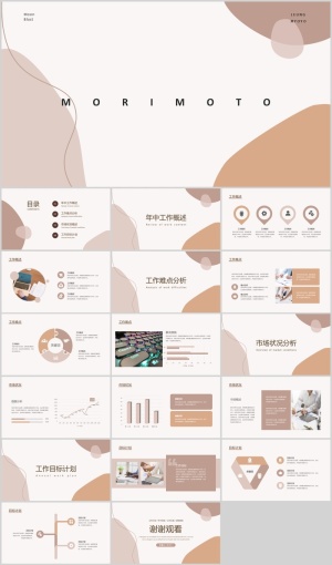 高级感简约高端ppt模板预览图