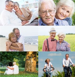 恩爱的老年夫妻