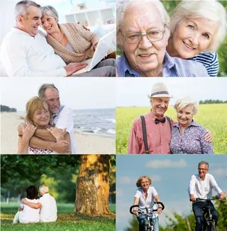 恩爱的老年夫妻