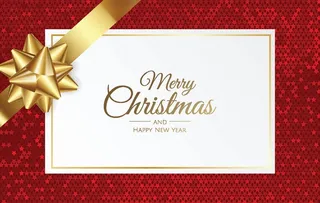 圣诞节圣诞树圣诞老人闪亮装饰电商促销折扣海报