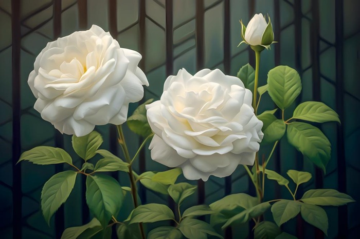 白玫瑰清新阳光(3600x2400)