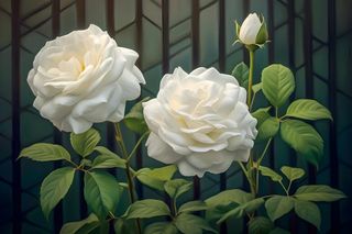 白玫瑰清新阳光