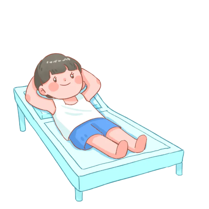 大暑节气夏季元素插画人物