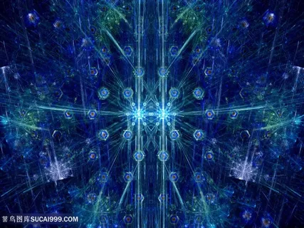 蓝色花纹底纹背景高清图片