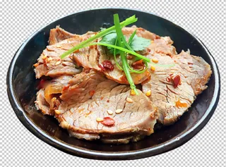 凉拌牛肉免扣素材