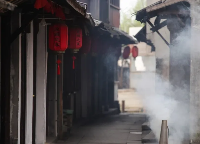 苏州昆山周庄古镇小巷