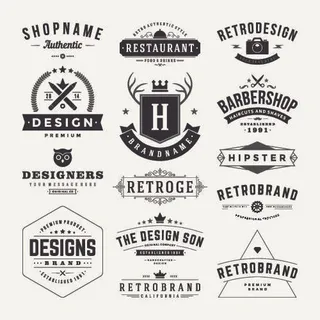 手绘Logo标志素材