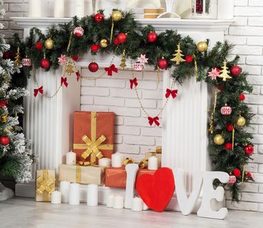 圣诞节圣诞壁炉圣诞树装饰圣诞球(14)