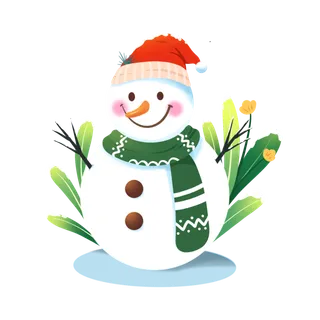 冬季圣诞圣诞节雪人