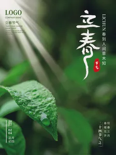 24节气立春春季新春春天海报模板PSD分层设计素材源文件模板