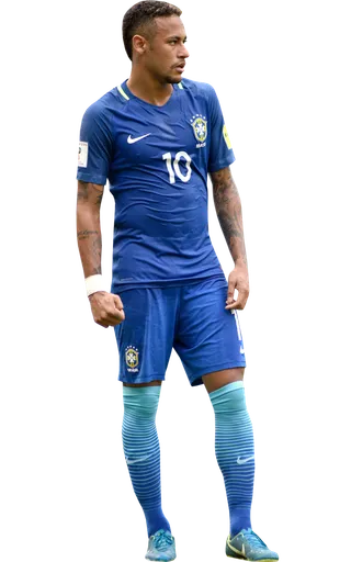 足球运动员踢球射门免抠