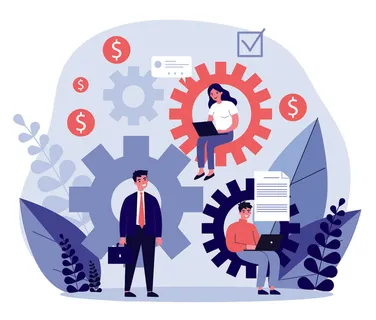 扁平化人物场景办公互联网等距ai矢量设计网页海报UI素材插画