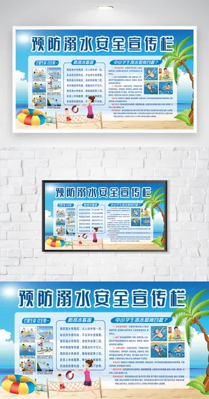 创意防溺水安全知识模板