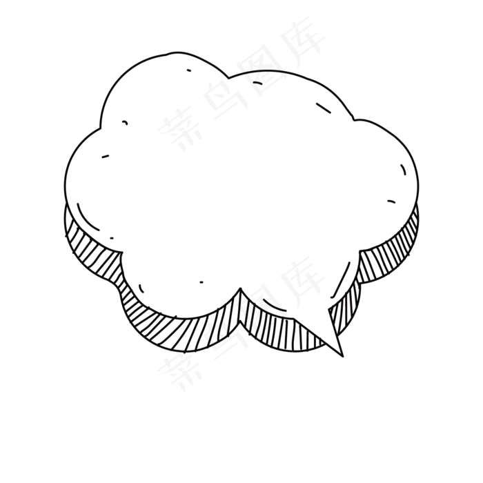 卡通边框 卡通彩色框  手绘对话框 可爱边框 免抠