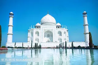 印度泰姬陵建筑高清摄影图片