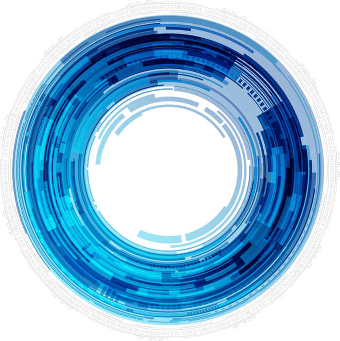 凝聚颜色圆圈蓝色科技kv主视觉