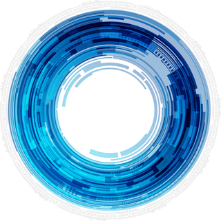 凝聚颜色圆圈蓝色科技kv主视觉