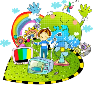 卡通 素材 人物 动画 插图