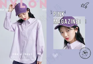 ins小清新摄影照片相册日文排版模板