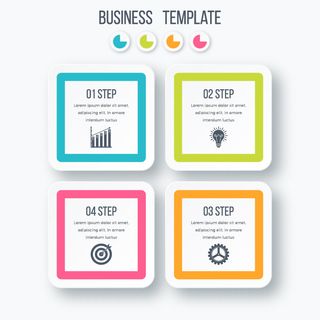 设置信息图形数据信息可视化模板股票向量