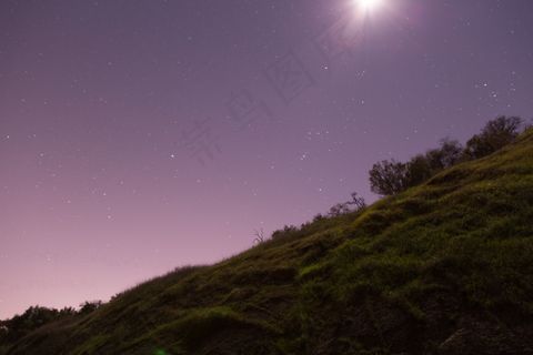 乡村夜晚星空图片 乡村夜晚星空图片