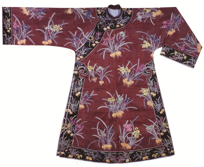 服装样式和花纹图案清朝龙袍摄影图片