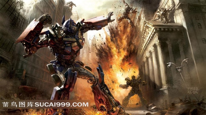 战斗的机器人素材