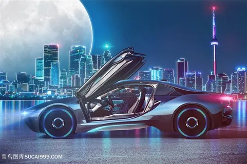 科技感汽车背景图