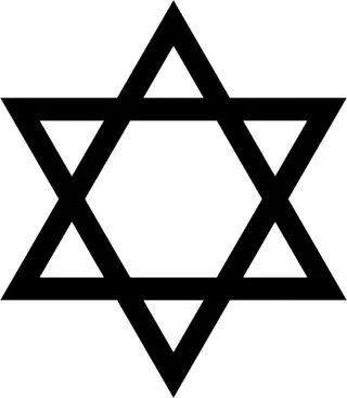 红大卫 PNG 犹太明星 PNG免抠